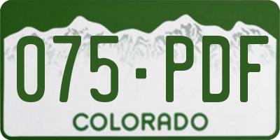 CO license plate 075PDF