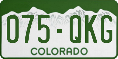 CO license plate 075QKG