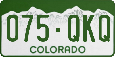 CO license plate 075QKQ