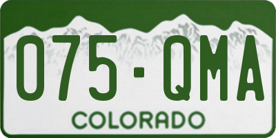 CO license plate 075QMA