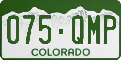 CO license plate 075QMP