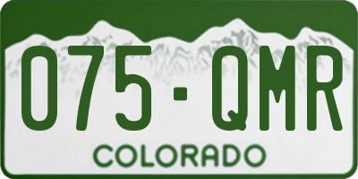 CO license plate 075QMR