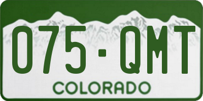 CO license plate 075QMT