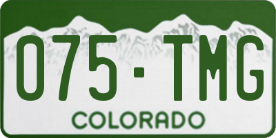 CO license plate 075TMG