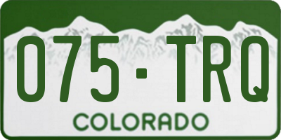 CO license plate 075TRQ