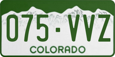 CO license plate 075VVZ