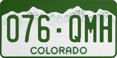 CO license plate 076QMH