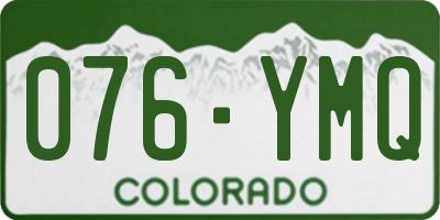 CO license plate 076YMQ