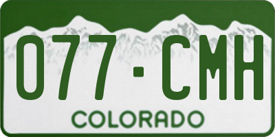 CO license plate 077CMH