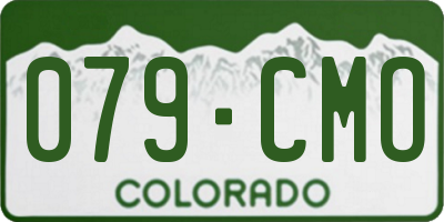 CO license plate 079CMO