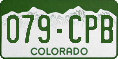 CO license plate 079CPB
