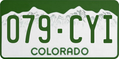 CO license plate 079CYI