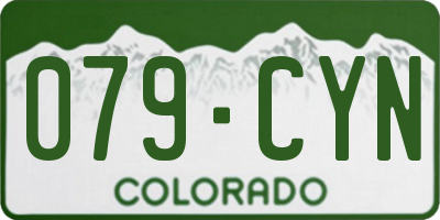 CO license plate 079CYN