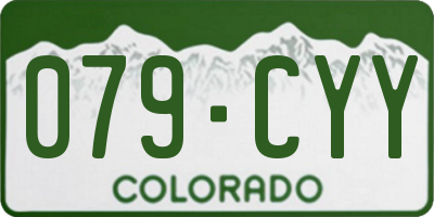 CO license plate 079CYY