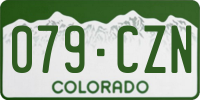 CO license plate 079CZN