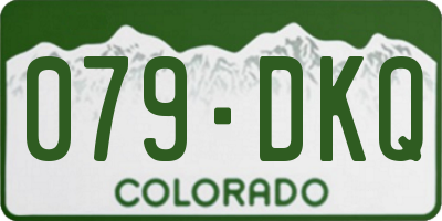 CO license plate 079DKQ