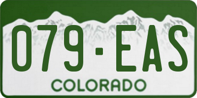 CO license plate 079EAS