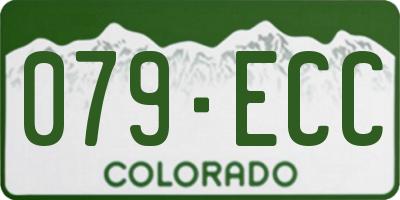 CO license plate 079ECC