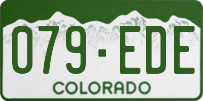 CO license plate 079EDE