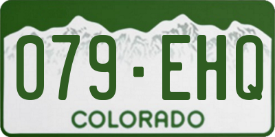 CO license plate 079EHQ