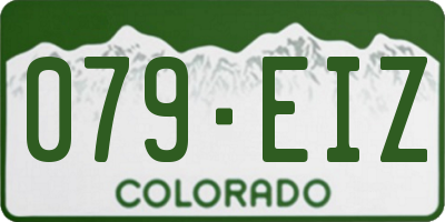 CO license plate 079EIZ