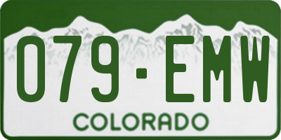 CO license plate 079EMW