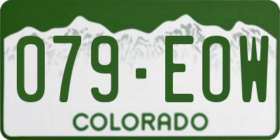 CO license plate 079EOW
