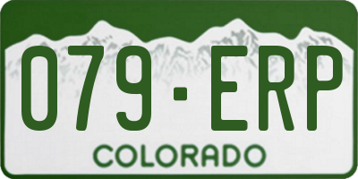 CO license plate 079ERP