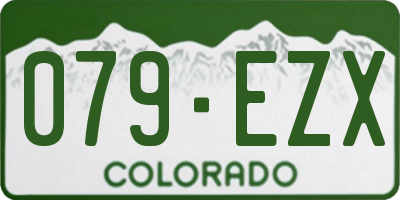 CO license plate 079EZX