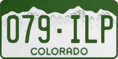 CO license plate 079ILP