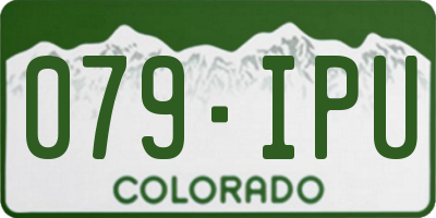 CO license plate 079IPU
