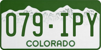 CO license plate 079IPY