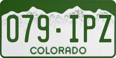 CO license plate 079IPZ