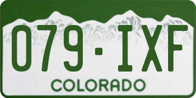 CO license plate 079IXF