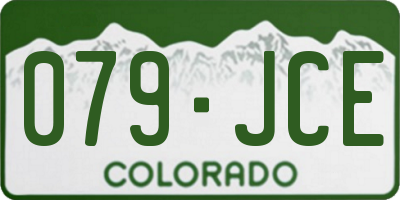 CO license plate 079JCE