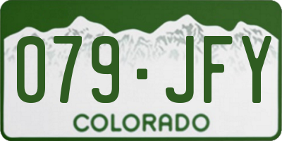 CO license plate 079JFY