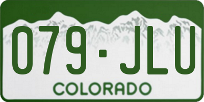 CO license plate 079JLU