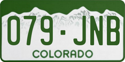 CO license plate 079JNB