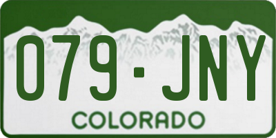 CO license plate 079JNY