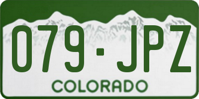 CO license plate 079JPZ