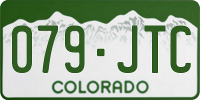 CO license plate 079JTC