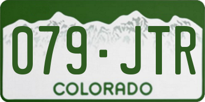 CO license plate 079JTR
