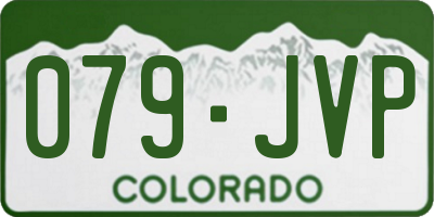 CO license plate 079JVP