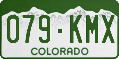 CO license plate 079KMX