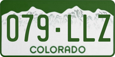 CO license plate 079LLZ