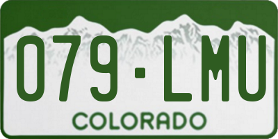 CO license plate 079LMU