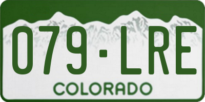 CO license plate 079LRE