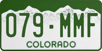 CO license plate 079MMF