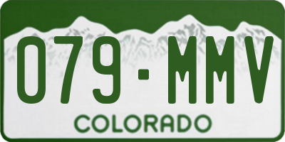 CO license plate 079MMV