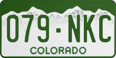 CO license plate 079NKC